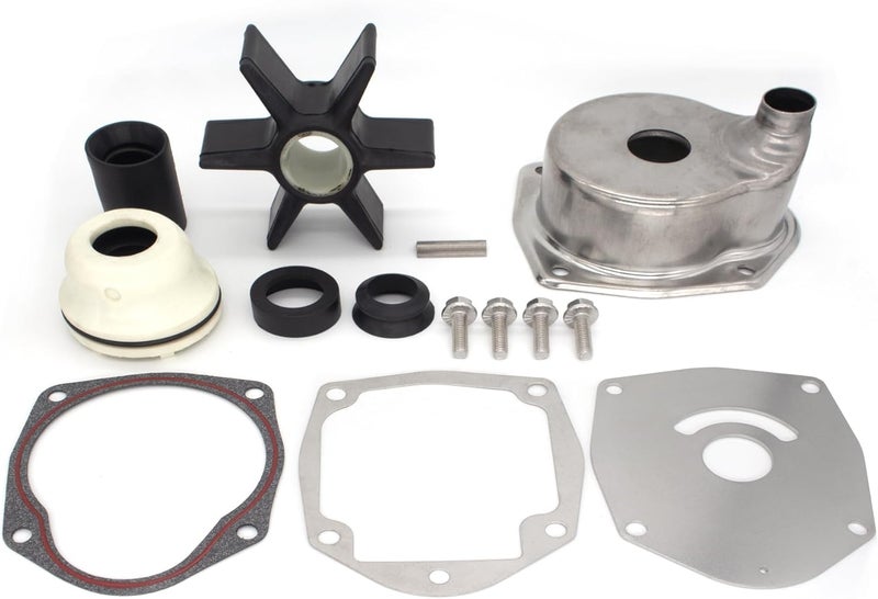 QUICKMARINER QuickMarine 8M0094529 Water Pump Impeller Repair Kit for Mercury Marine 65-150 HP EFI Outboard Motors Replacement 8M0057715 Sierra 18-3691 Boat Engine - Image 1